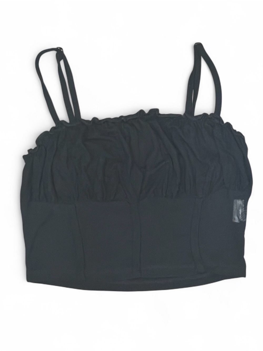 SHEIN Mesh Black Crop Tank